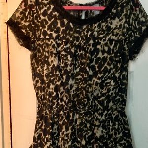 CONVERSE ONE STAR Leopard dress, L